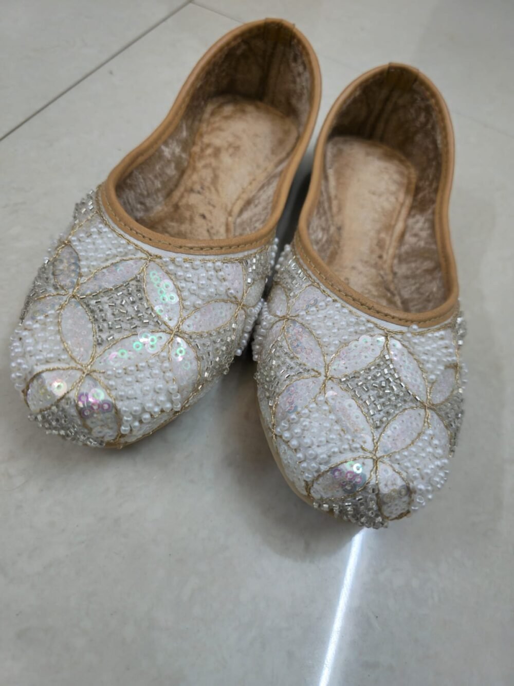 Vibrant Handmade Embroidered Juttis