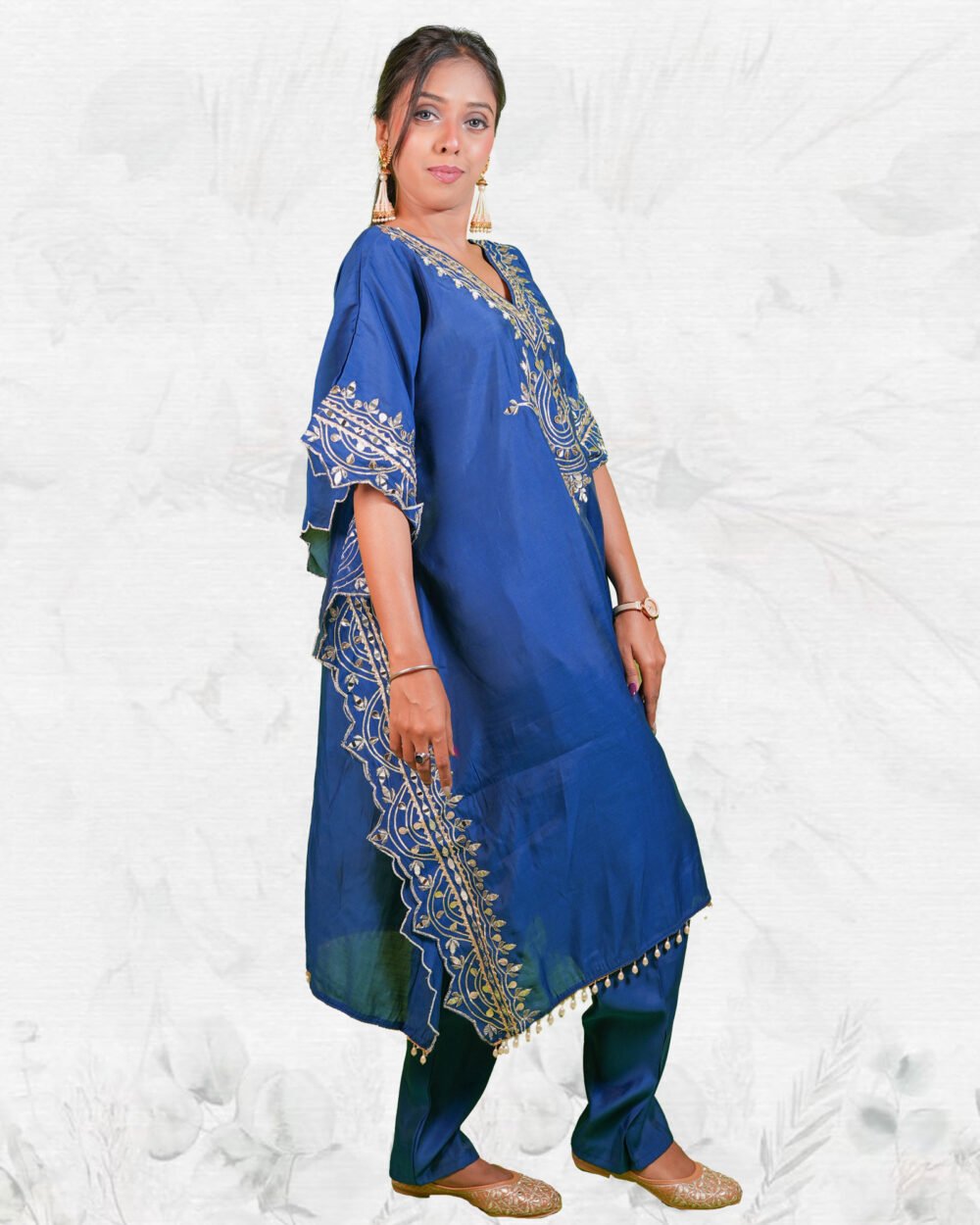 Royal Azure Kaftan Set